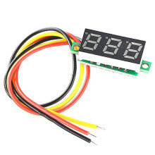 Voltmeter Display 3-Draad 0-100V Spanningstester 20PCS 0.28 Inch LED Paneel 4 Kleuren Gecombineerd