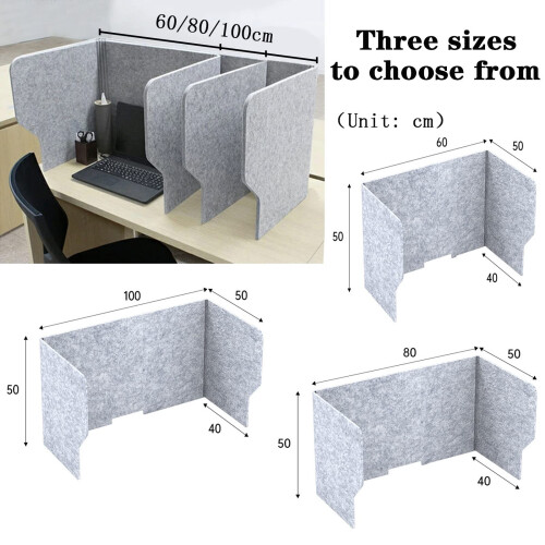 Folding Desk Privacy Panel Acoustic Desk Divider for Office Noise Reduction 1