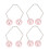 Dimple Trainer for Face Cheeks Piercing 2 Pack Easy Wear Pink Improves Smile 2