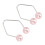Dimple Trainer for Face Cheeks Piercing 2 Pack Easy Wear Pink Improves Smile 7