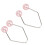 Dimple Trainer for Face Cheeks Piercing 2 Pack Easy Wear Pink Improves Smile 6