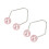 Dimple Trainer for Face Cheeks Piercing 2 Pack Easy Wear Pink Improves Smile 12