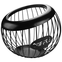 2X Coffee Pod Holder, Large Capacity K Cup and Espresso Coffee Pod Organizer, Metal Coffee Capsule Storage Basket