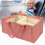 Faltbarer Baby-Windel-Organizer mit Griffen, Pink, Polyester 8