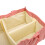 Faltbarer Baby-Windel-Organizer mit Griffen, Pink, Polyester 12