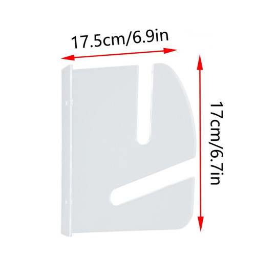 Acrylic Wall Mount Skateboard Rack 17.5x17cm Display Hanger 1
