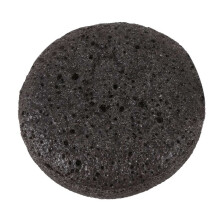3X Konjac Konnyaku Jelly Fiber Face Makeup Tvättdyna Rengöringssvamp Puff Exfoliator-Svart