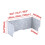 3Panel Foldable Desk Divider, Sound Absorbing Desk Privacy Panel Sneeze Guard for Workstations 2
