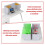 3Panel Foldable Desk Divider, Sound Absorbing Desk Privacy Panel Sneeze Guard for Workstations 4