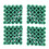Mounting Screws Green 6 mm Non-Slip Plastic Dowel 300 Pieces 3
