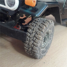 12Pc Rubber Wheel Rim Tire Tyre for RC 1/16 Climbing Crawler Car WPL B-1/B-24/C-14/C-24/B-16 Truck Model Spare,Deep