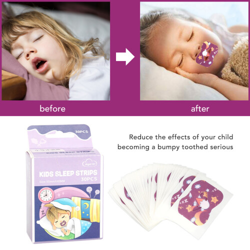 120 Counts Sleep Mouth Strip Elastic Cotton Tape 2