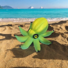 (Green) Rustic Resin Octopus Decor for Home