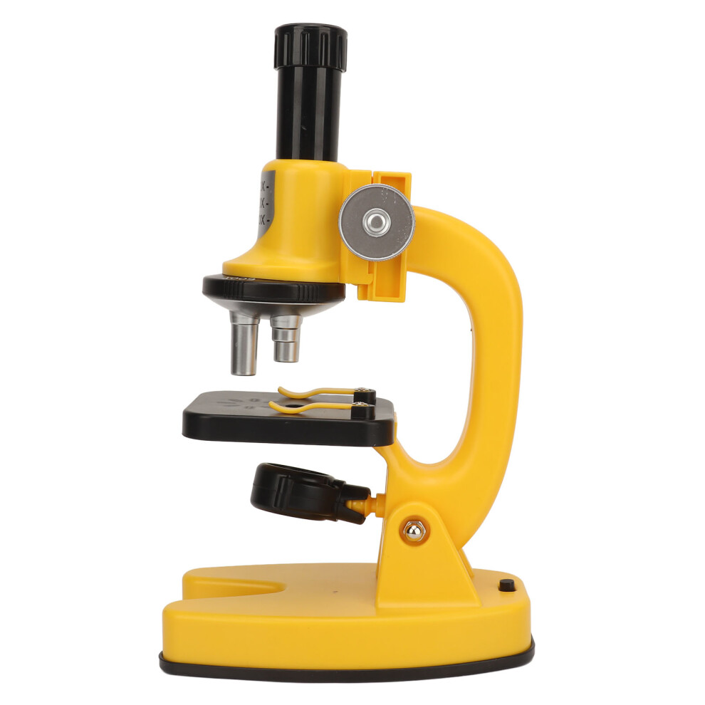 Kids Microscope Kit 200X-1200X Portable Science Lab For Home Yellow 6941393386576