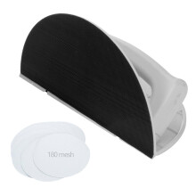 (180 Grit) Half-Circle Self-Adhesive Sandpaper Holder for Woodworking