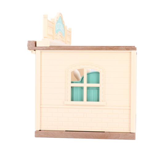 Cute Dollhouse Kitchen with Tableware