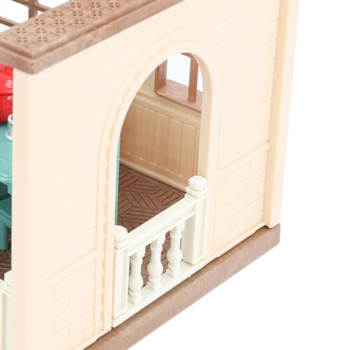 Cute Dollhouse Kitchen with Tableware