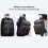 Insulated Camping Backpack Black 3-Layer Waterproof Cooler Bag 6