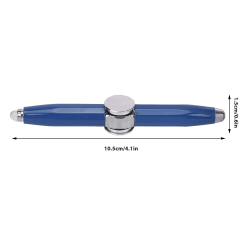 Fidget Gyro Pen Ballpoint, 120mAh, 3xLR41, Blue 1