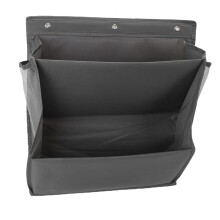 Wall Hanging Shoe Organizer Oxford Cloth 2 Tier with Adhesive Hooks Grey