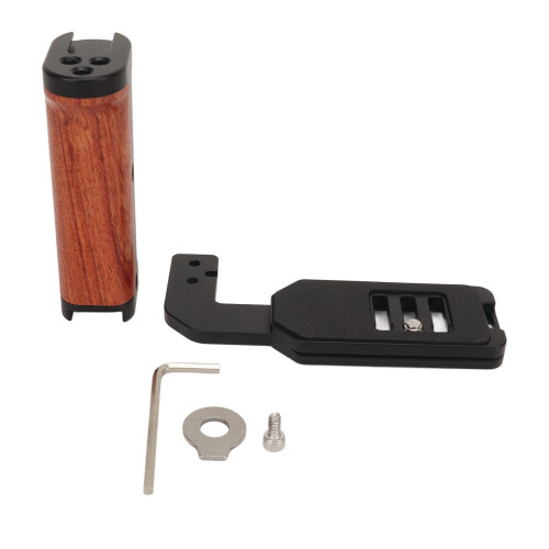 Supporto a L universale per microcamera singola in alluminio e legno, 230g 1