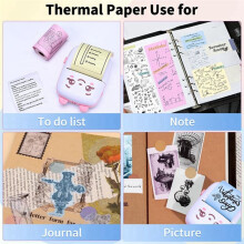 -Druckerpapier für Tintenlosen Tragbaren -Drucker Paperang Thermo-Taschendrucker, 57 mm X 30 Mm, 6 Rollen