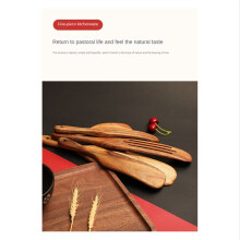 Handgefertigtes Premium Holz Spurtle Set Spurtles KüChenhelfer Aus Holz, HitzebestäNdiges, Antihaftbeschichtetes Schottisches Spurtle Set