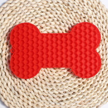 (Blue) Pet Slow Feeder Mat - Safe, Flexible & Anti-Choking