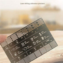 5X Stainless Steel Coffee Reference Card Metal Coffee Size Ruler Professional Coffee Bean Grinder Accessories