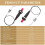 8 Pieces Propane Push-Type Piezo Igniter Kit with Threaded Ceramic Electrode Ignition Plug Wire 30 cm for Gas Grill 5