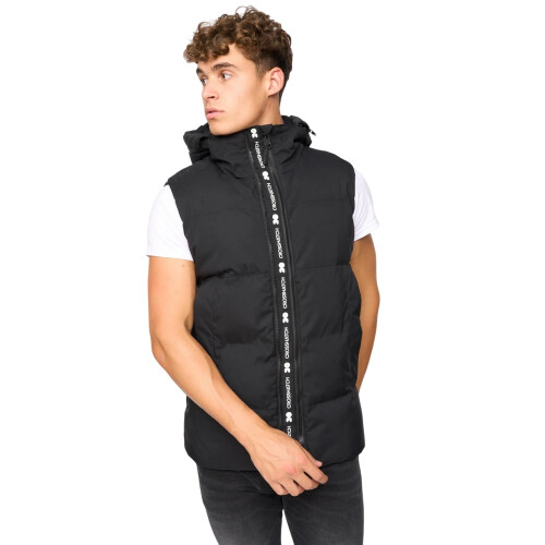 (L, Black) Crosshatch Mens Hanjo Gilet 1