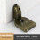 SelfAdhesive Door Stopper, Adjustable NoDrill Wall Protector  Gold, 1 Pack 2