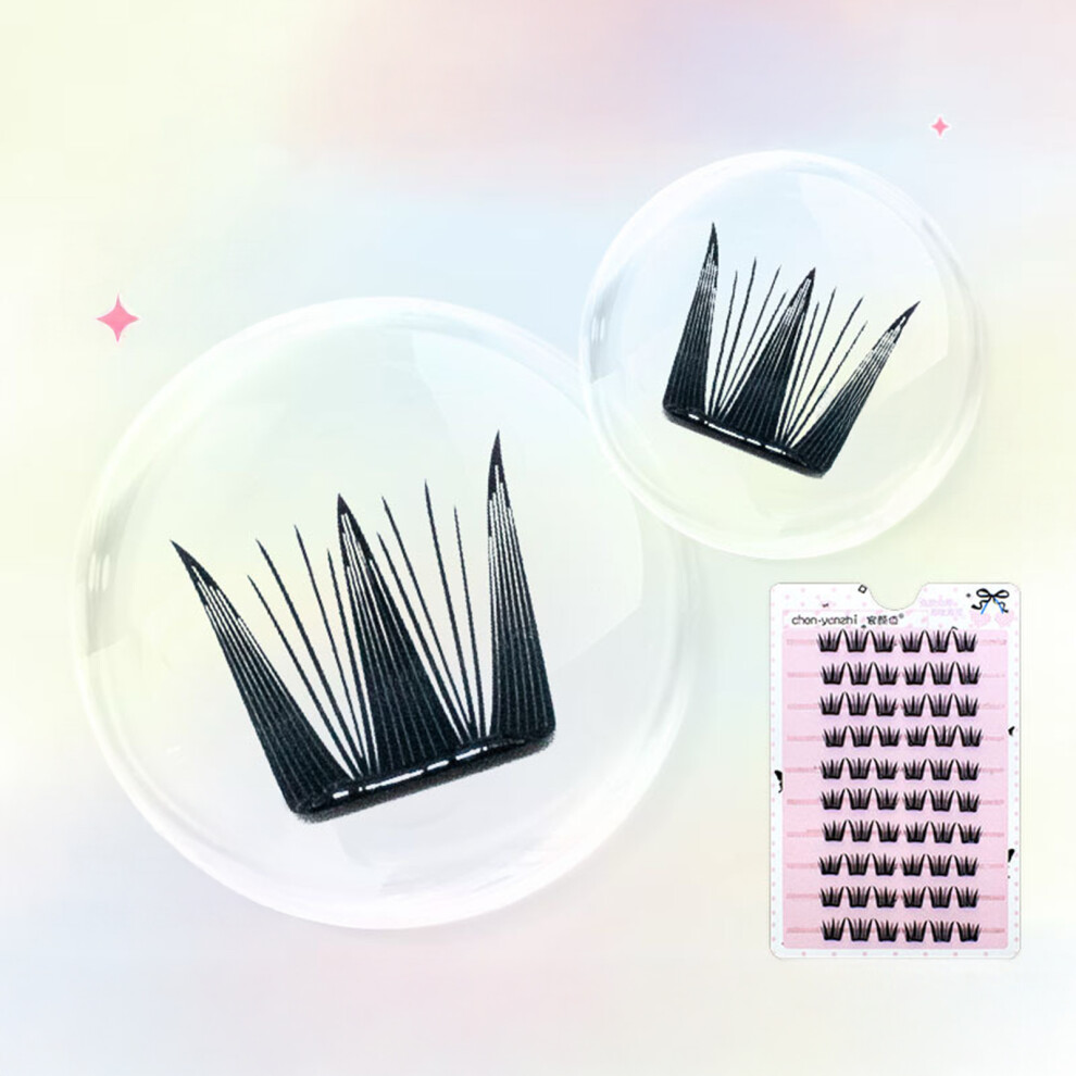 Dachuang Beauty (Firework Eyelashes) Wispy Eyelash Clusters - No Glue Needed