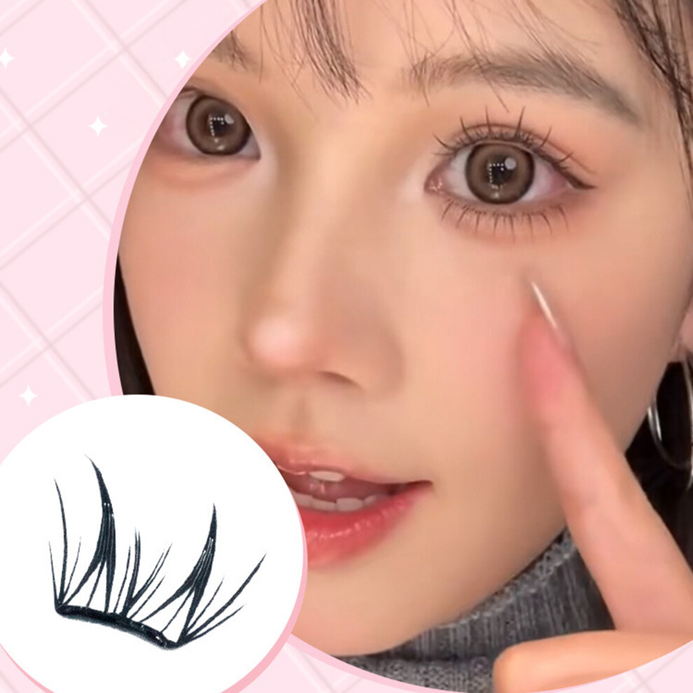 Roc-Electron (Deer Eyelashes Natural Style) Wispy Eyelash Clusters - No Glue Needed