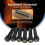 6 String Acoustic Guitar Bone Bridge Saddle and Nut and 6pcs Ebony Guitar Bridge Pins White+Black 5