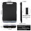 4X Clip Board Organizer Clipboards with Storage Nursing Clipboard Foldable File Folder Plastic Clipboard (Black) 5