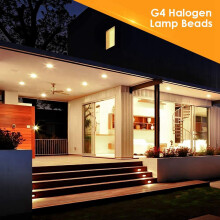 40 Pcs G4 Halogen Bulbs,20w 12V Halogen Light Bulbs 2 Pin Clear Lamp Bulb,for Cooker Lighting,Signal Lights,Track