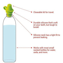 10pcs Portable No Spill Silicone Bottle Topper Spout Adapter with Water Leak Proof Bottle Bottle Topper Spout Red