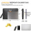 Bolsa de Documentos À Prova de Fogo com Trava, 13 X 9,2 Polegadas, Bolsa de Dinheiro À Prova de Fogo, com Zíper e Trava, Adequada para Tablets, 8