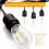 48 Pack 3V LED S14 Replacement Light Bulbs, Shatterproof Outdoor Solar String Light Bulbs, Warm White 2
