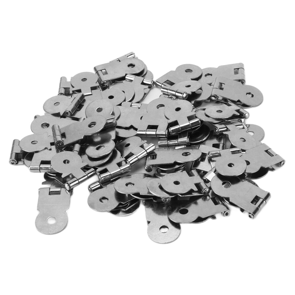50Pcs Retro Iron Hinges For Wooden Diy Furniture & Box Repair 7691389048269