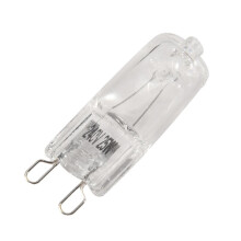 60 Peças Lâmpadas de Halogênio G9, Lâmpadas de Halogênio Transparente de 25 W Reguláveis, Branco Quente 2800 K para Lustres, Pingentes, Luzes de