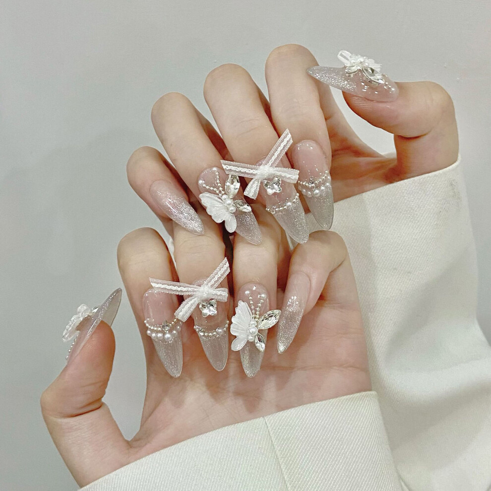 Roc-Electron (S) Gentle Cat Eyes Fake Nails - Chip & Smudge Proof