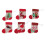 Christmas Sock Ornament Set – Cloth, 6Pieces 1
