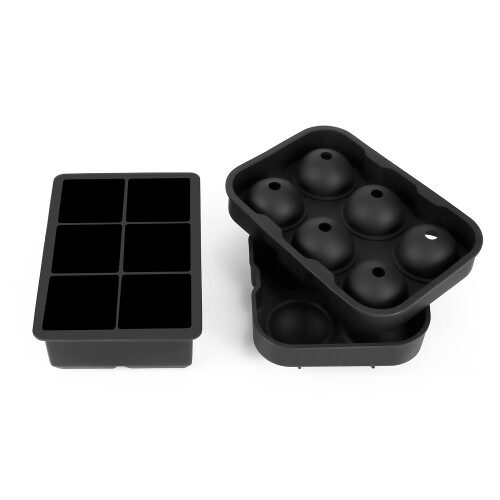 Silicone Ice Cube Tray – Honeycomb Shape, Black
