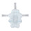 Baby Bath Seat Floating Foldable Support Mat, Blue Water Drop, 57cm 3