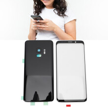 Black Back Glass Cover Housing Door with Lens for Galaxy S9