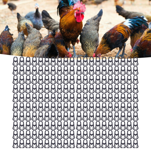 200PP Plastic Poultry Beak Rings Reusable