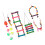 Colorful Parakeet Toy Set, 11 Sets, Swing Hammock 16