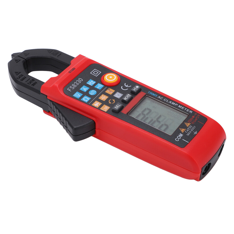 Fs8330 Digital Clamp Meter 600V/200A Voltage Tester With Overload Protection 4161389049755